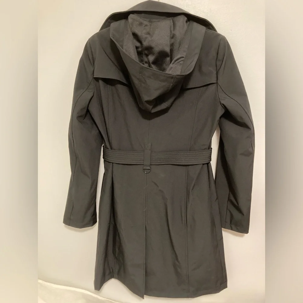 Calvin Klein Women's Black Trench Coat new without tags - Picture 3 of 6